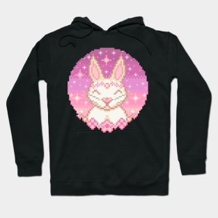 Kawaii bunny pixel art Hoodie